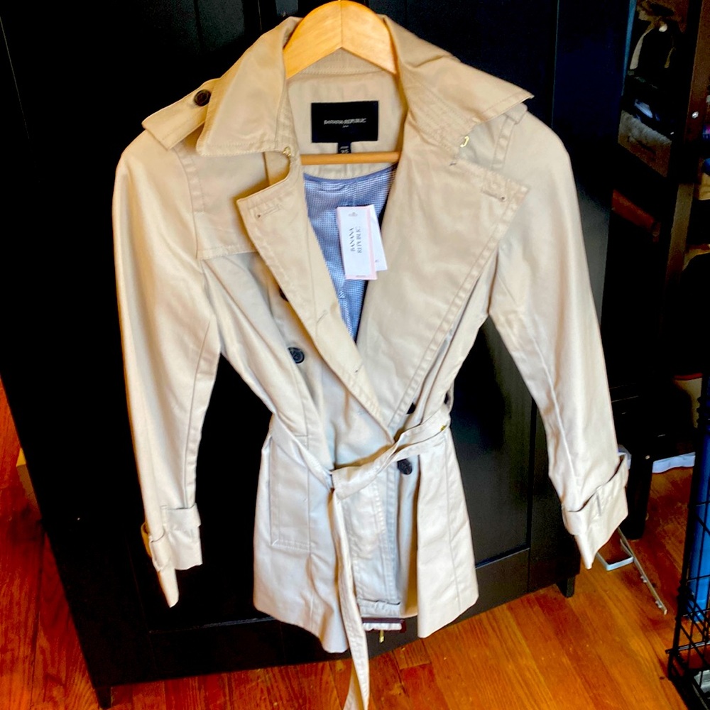 Tan Banana trench coat
